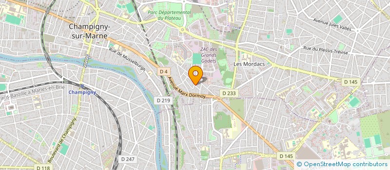 localisation de l'entreprise SYNAPS FACTORY à CHAMPIGNY-SUR-MARNE