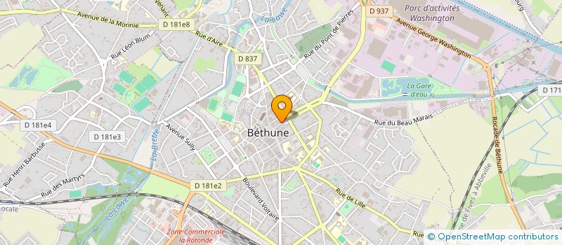 localisation de l'entreprise SYNAPSE à BETHUNE