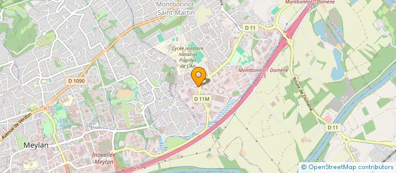 localisation de l'entreprise SYNAPSE à MONTBONNOT-SAINT-MARTIN