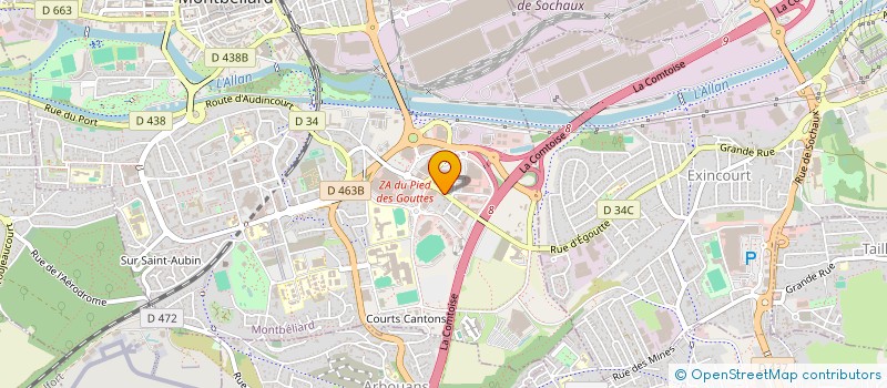localisation de l'entreprise SYNAPSE  MONTBELIARD