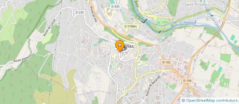 localisation de l'entreprise SYNAPSE  AUBENAS