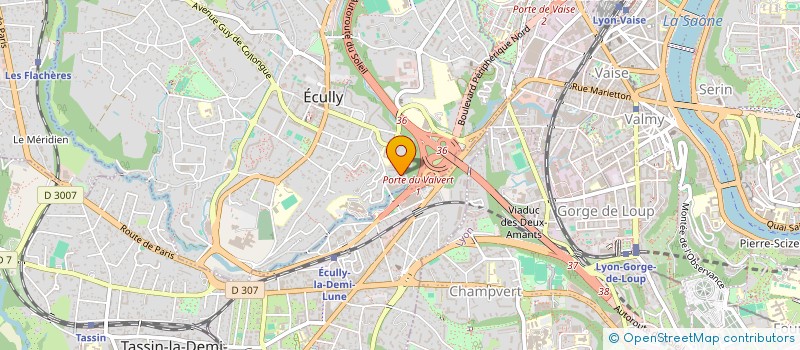 localisation de l'entreprise SYNAPSE CONSTRUCTION  ECULLY