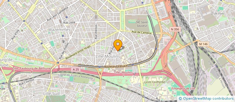 localisation de l'entreprise SYNAPSE IMMO à LILLE