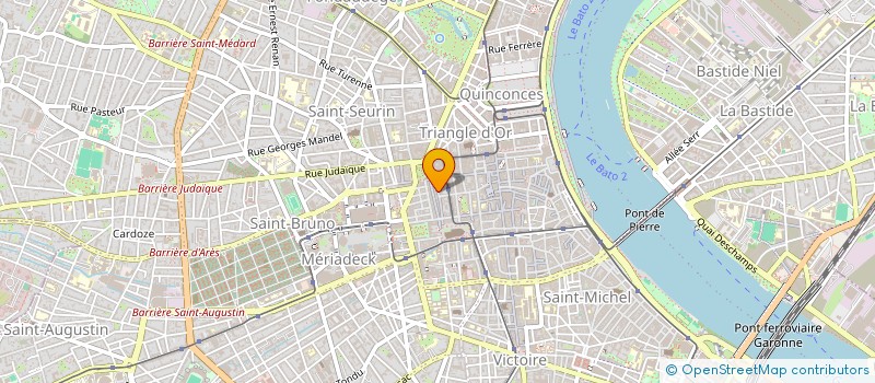 localisation de l'entreprise SYNAPSE-IMMOBILIER  BORDEAUX