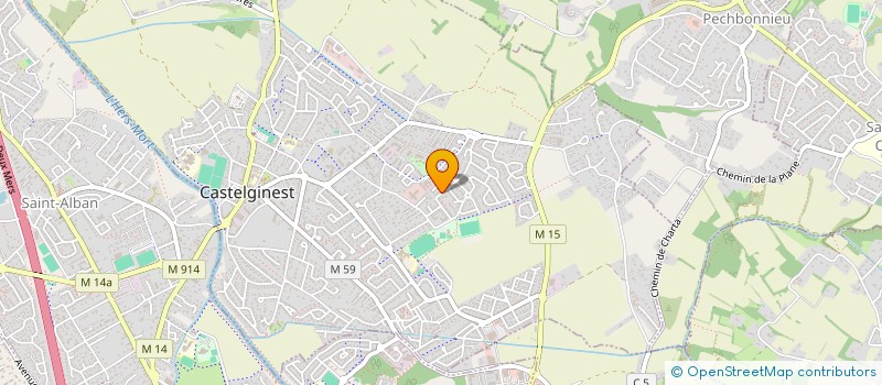 localisation de l'entreprise SYNAPSO  CASTELGINEST