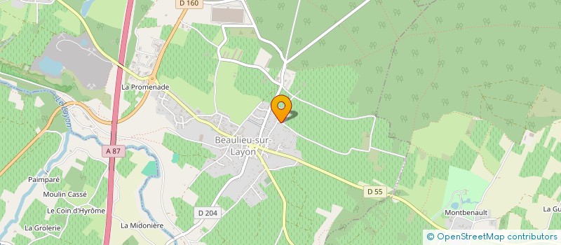 localisation de l'entreprise SYNATIMA IMMO  BEAULIEU-SUR-LAYON