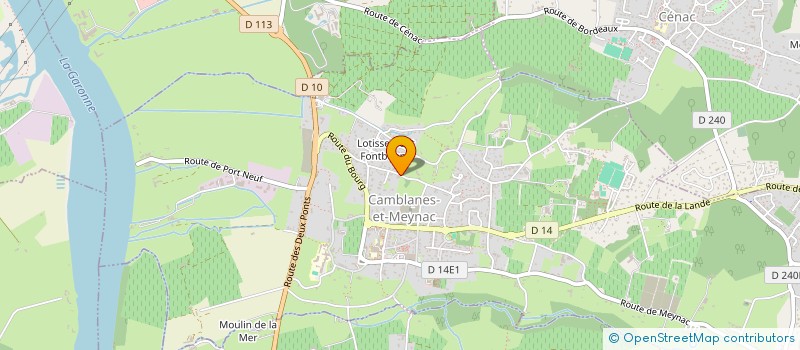 localisation de l'entreprise SYNBOLI à CAMBLANES-ET-MEYNAC