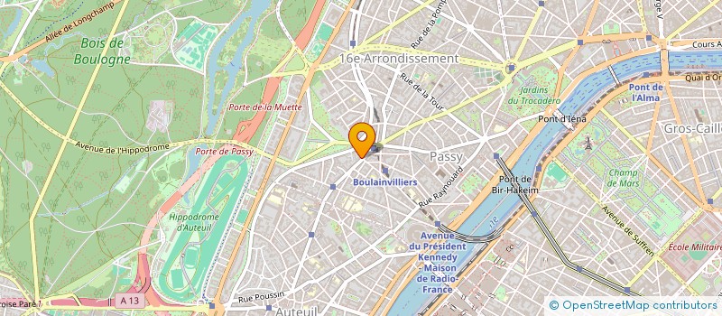 localisation de l'entreprise SYNC COPRO 1 RUE LARGILLIERE  PARIS