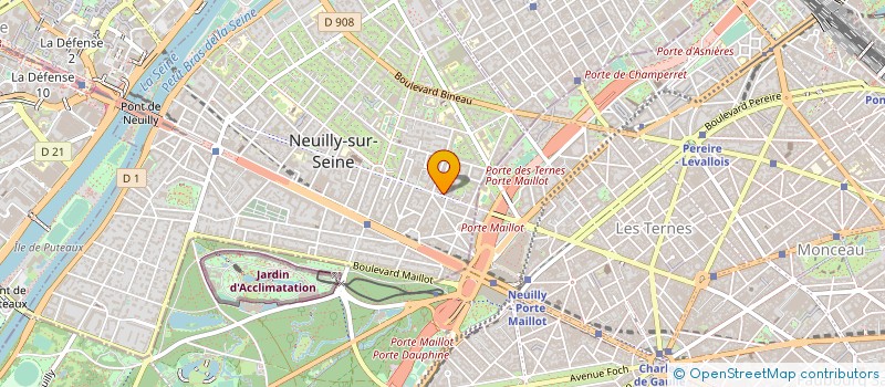 localisation de l'entreprise SYNC COPRO 48 A 50 AV DU ROULE à NEUILLY-SUR-SEINE