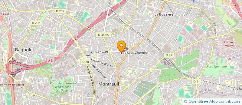 localisation de l'entreprise SYNC SYNC SYNC à MONTREUIL