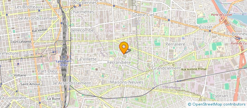 localisation de l'entreprise SYNCEA CONSEIL ET ORGANISATION  VILLEURBANNE