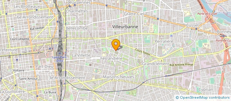 localisation de l'entreprise SYNCEA FORMATION  VILLEURBANNE