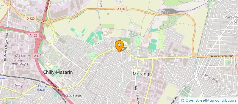 localisation de l'entreprise SYNCHROM à MORANGIS