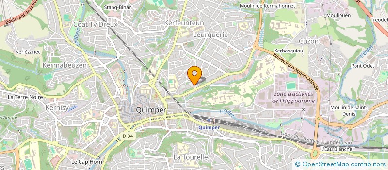 localisation de l'entreprise SYNCHRONE à QUIMPER