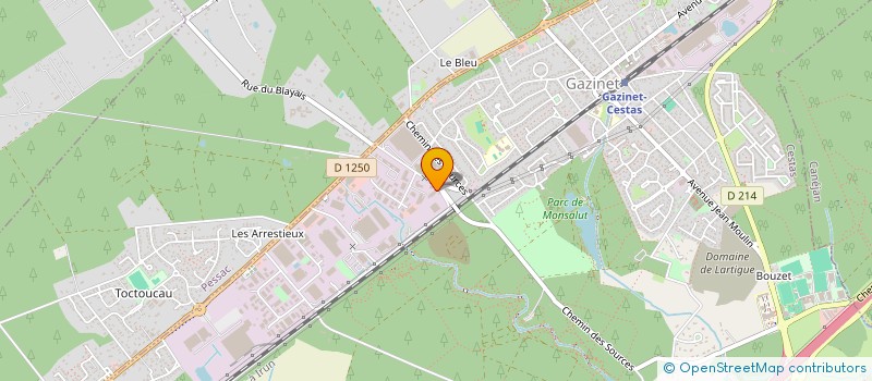 localisation de l'entreprise SYNCHRONY AQUITAINE à CESTAS