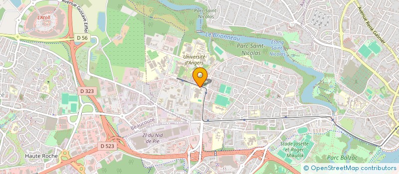 localisation de l'entreprise SYNCOPE à ANGERS