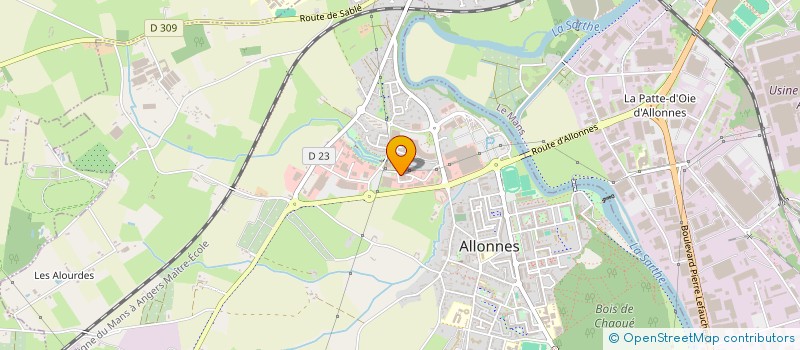 localisation de l'entreprise SYNCOPE PROD  ALLONNES