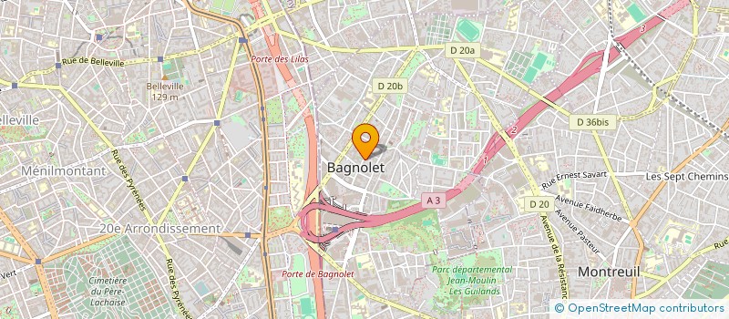 localisation de l'entreprise SYNCOR à BAGNOLET