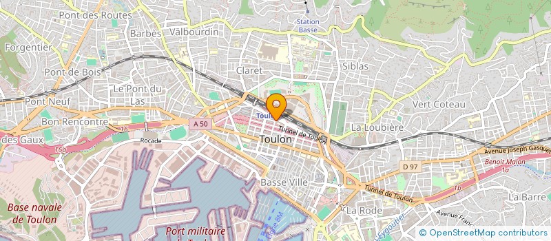 localisation de l'entreprise SYND 2 R DURMONT D URVILLE  TOULON