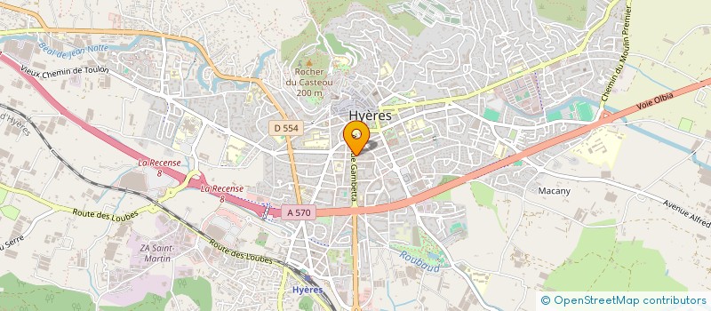 localisation de l'entreprise SYND 33 AV GAMBETTA à HYERES