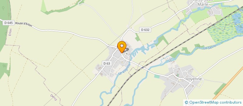 localisation de l'entreprise SYND ADDUC EAU ERLON ET MARCY SOUS MARLE à ERLON