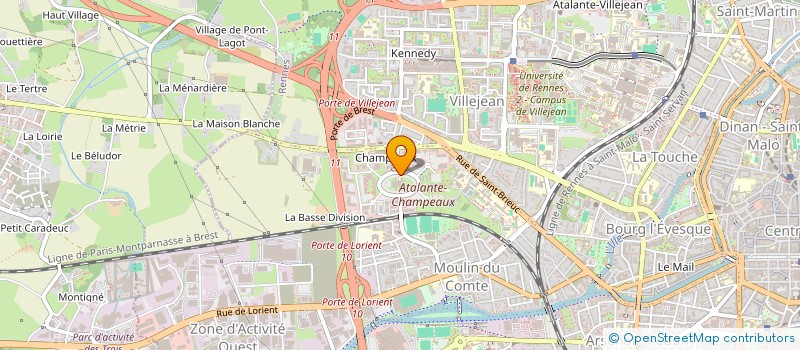 localisation de l'entreprise SYND AGRI PROPRIETE RURALE I&V à RENNES