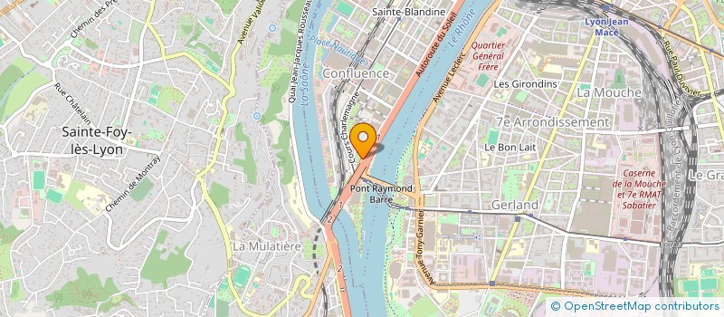 localisation de l'entreprise SYND.ALP TRANS  LYON