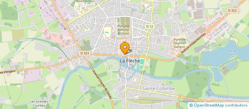 localisation de l'entreprise SYND ARBORICULT FRUIT DU MAINE  LA FLECHE