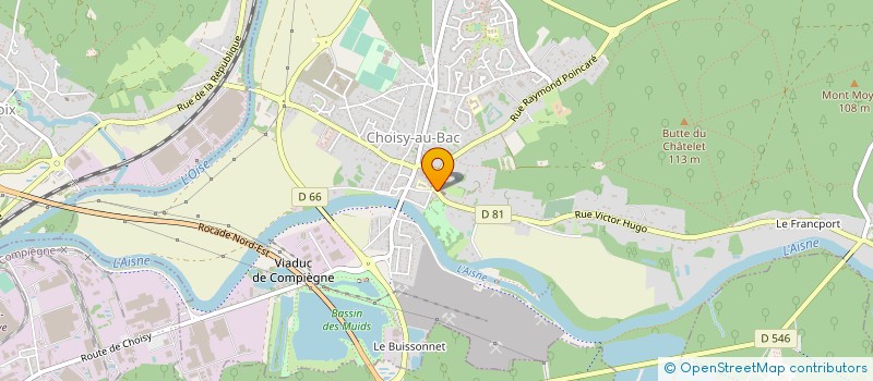 localisation de l'entreprise SYND ATELIER MUSICAL DE CHOISY  CHOISY-AU-BAC