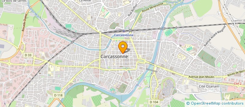 localisation de l'entreprise SYND AUDOIS DES NEGOCIANTS à CARCASSONNE