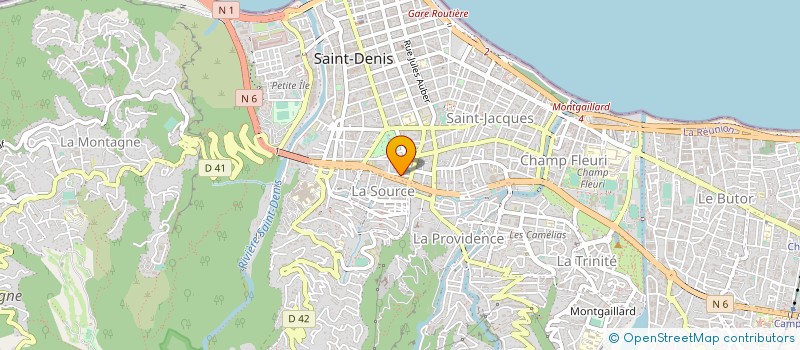 localisation de l'entreprise SYND AUTON FONCT PUBLI TERRITORIAL REUNI à SAINT-DENIS