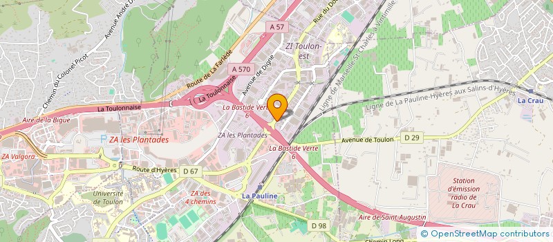 localisation de l'entreprise SYND AUTONOME FONC PUBLI TERRITORIALE  LA GARDE