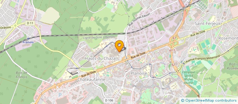 localisation de l'entreprise SYND AUTONOME INTERNES MEDECINE BESANCON  BESANCON