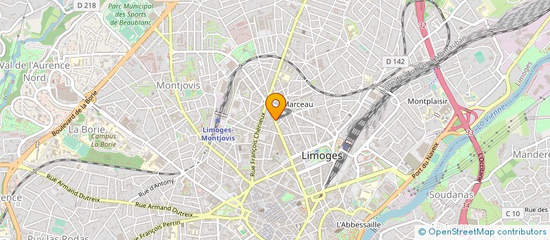localisation de l'entreprise SYND AUTONOME VRP REGION LIMOUSIN à LIMOGES