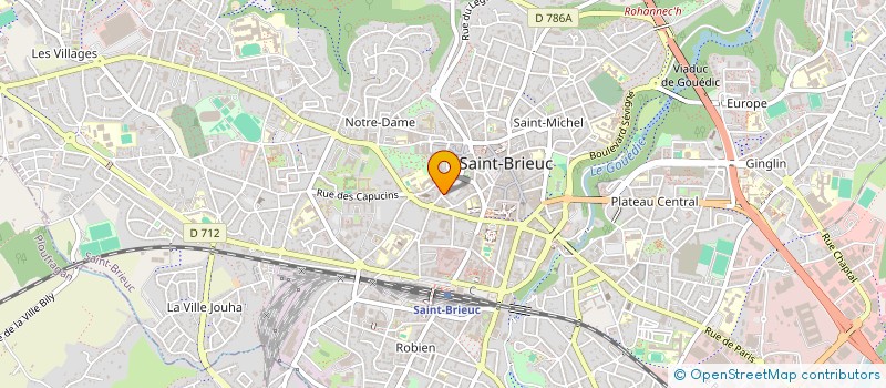 localisation de l'entreprise SYND C.G.T EDF GDF à SAINT-BRIEUC