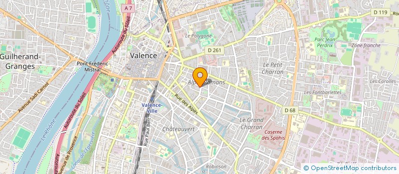 localisation de l'entreprise SYND CADRES ENVIRON FORET AGRI - CGC à VALENCE