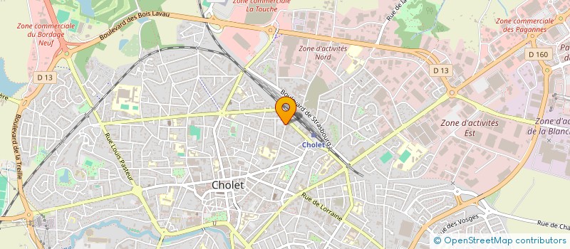 localisation de l'entreprise SYND CFDT METALLURGIE CHOLET à CHOLET