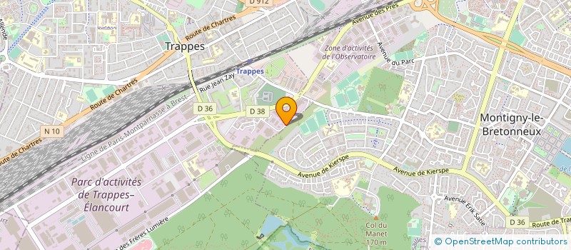 localisation de l'entreprise SYND CFDT METALLURGIE YVELINES SUD à TRAPPES