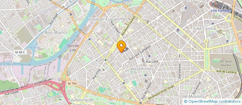 localisation de l'entreprise SYND CFDT PERSON BANQUES & STES FINANC METROP LILLOISE à LILLE