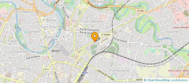 localisation de l'entreprise SYND CGT DU PERSONNEL INTER MUTUELLES ASSISTANCES  NIORT