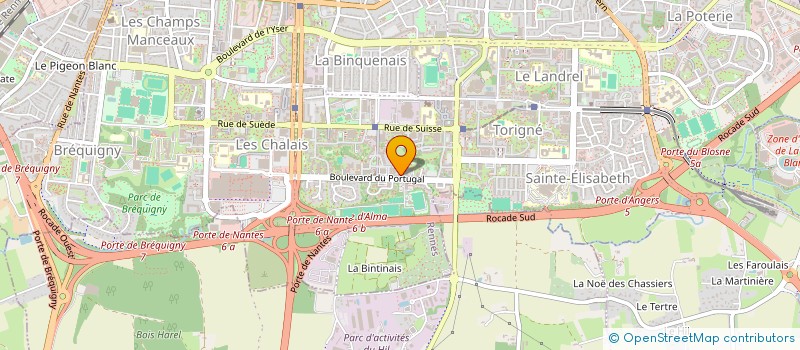 localisation de l'entreprise SYND CGT FAPT 35 à RENNES