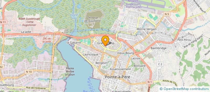 localisation de l'entreprise SYND CGTG SAPEUR POMPIER AGENT CIVI SDIS à LES ABYMES
