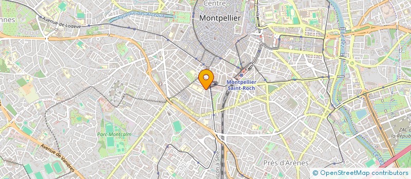 localisation de l'entreprise SYND CO-PRO 11 RUE ERNEST MICHEL à MONTPELLIER