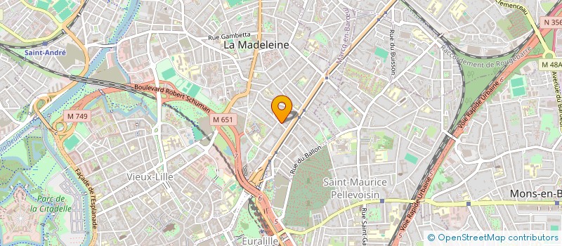 localisation de l'entreprise SYND CO PROPRIET SIMONE 6 à LA MADELEINE