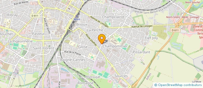 localisation de l'entreprise SYND CO PROPRIETAIRE RES JEAN GABIN  NIORT