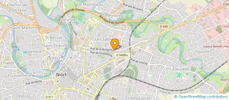 localisation de l'entreprise SYND CO PROPRIETAIRES RUE DE LA BURGONCE  NIORT