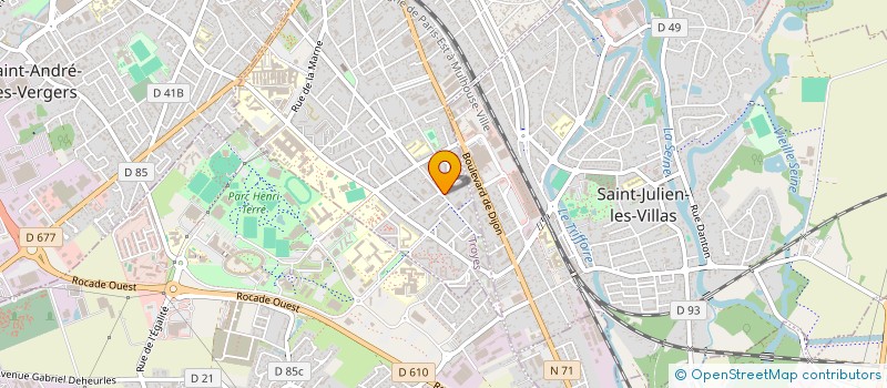 localisation de l'entreprise SYND CO PROPRIETE 97 99 AV E. HERRIOT  TROYES