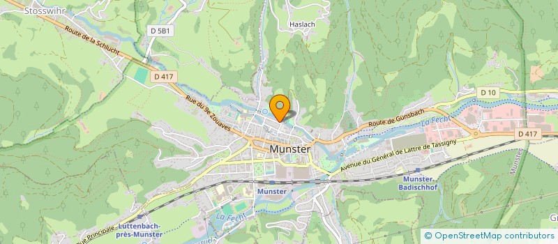 localisation de l'entreprise SYND COMMUNES FORESTIERES VALLEE MUNSTER à MUNSTER