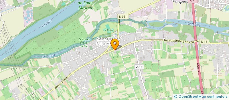 localisation de l'entreprise SYND CONFEDERE DES MEDECINS DU LOIRET à SAINT-HILAIRE-SAINT-MESMIN