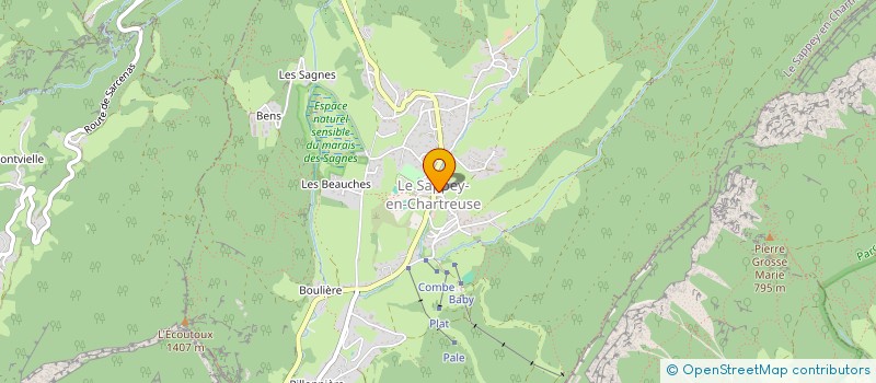 localisation de l'entreprise SYND CONST ENTRETIEN MAISON FORESTIERE  LE SAPPEY-EN-CHARTREUSE